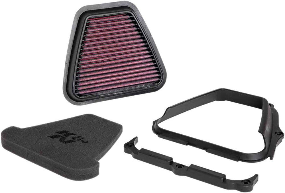 K&N Xstream High Flow Air Filter For Yamaha YZF250 2019-2023 - Black Red
