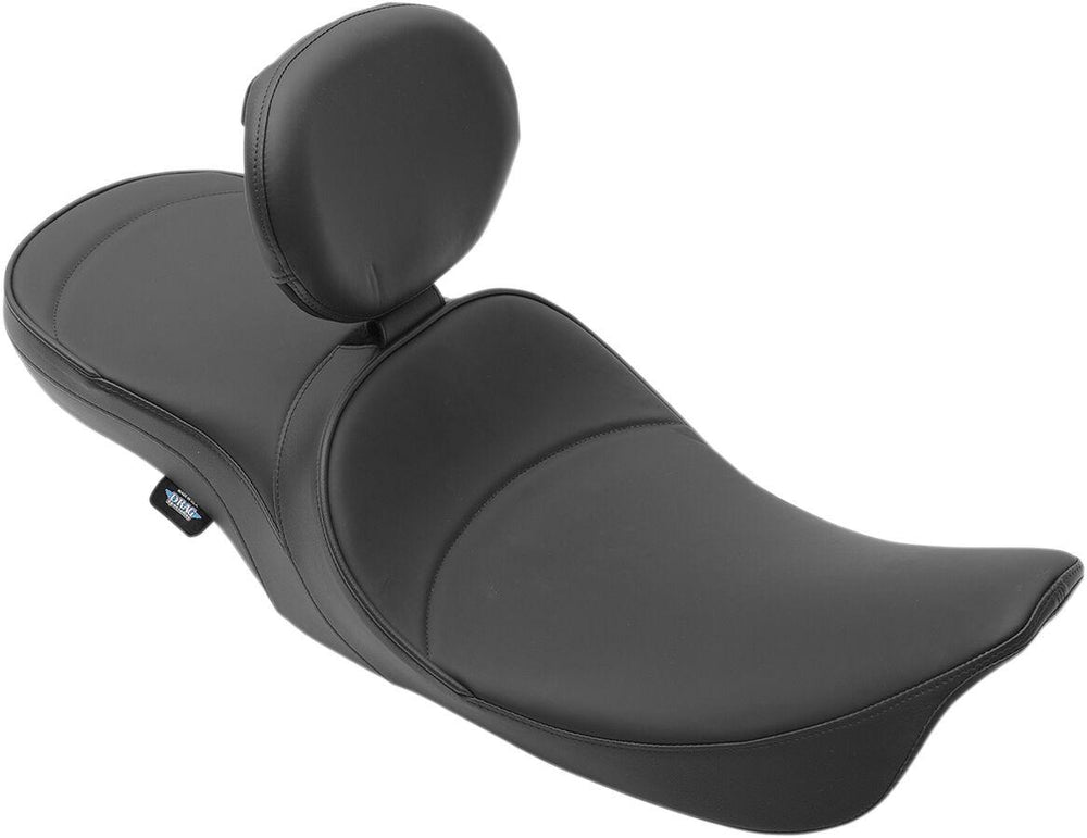 Drag Specialties Low Profile Mild Stitched Touring Seat For Harley Davidson FLHR 1340 1997-1998 - Black