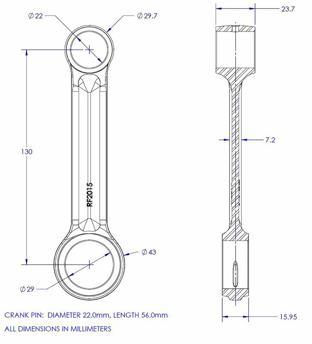 Vintco Connecting Rod Kit For Cz Jawa CZ 400 1977-1981