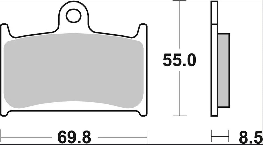 Brembo SA Prime Sintered Brake Pads For Triumph Daytona 1000 1992 Front