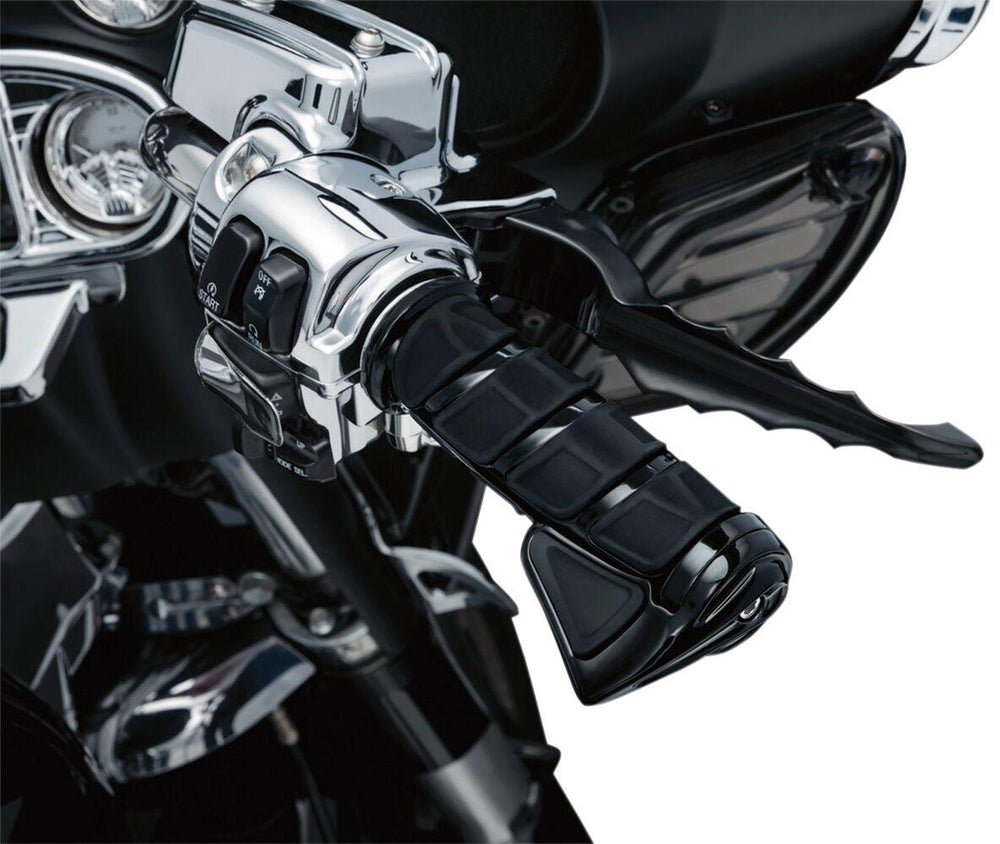Kuryakyn Kinetic Grips For 1" Bars For Harley Davidson FLDE 1750 2018 - Black
