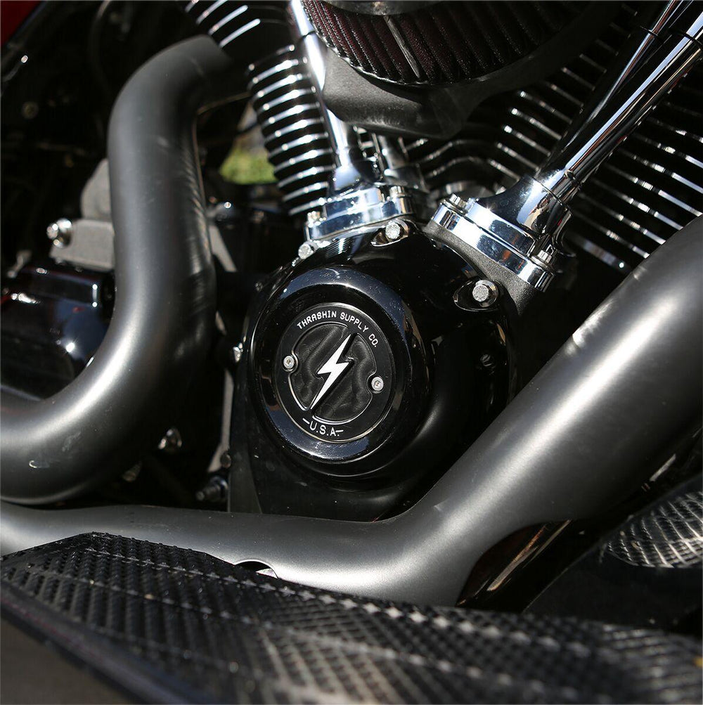 Thrashin Supply Co Points Cover For Harley Davidson FLDE 1750 2018-2020 - Black