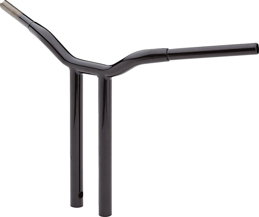 LA Choppers Kage Fighter Welded Straight-Riser Handlebar 40.5 cm (16") - Black