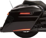 Ciro LED Saddlebag Hinge Covers For Harley Davidson FLH 1868 ABS 2021 - Black/Red