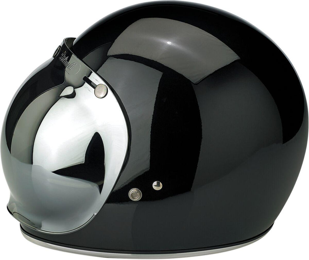 Biltwell Anti-Fog Bubble Shield - Chrome Mirror