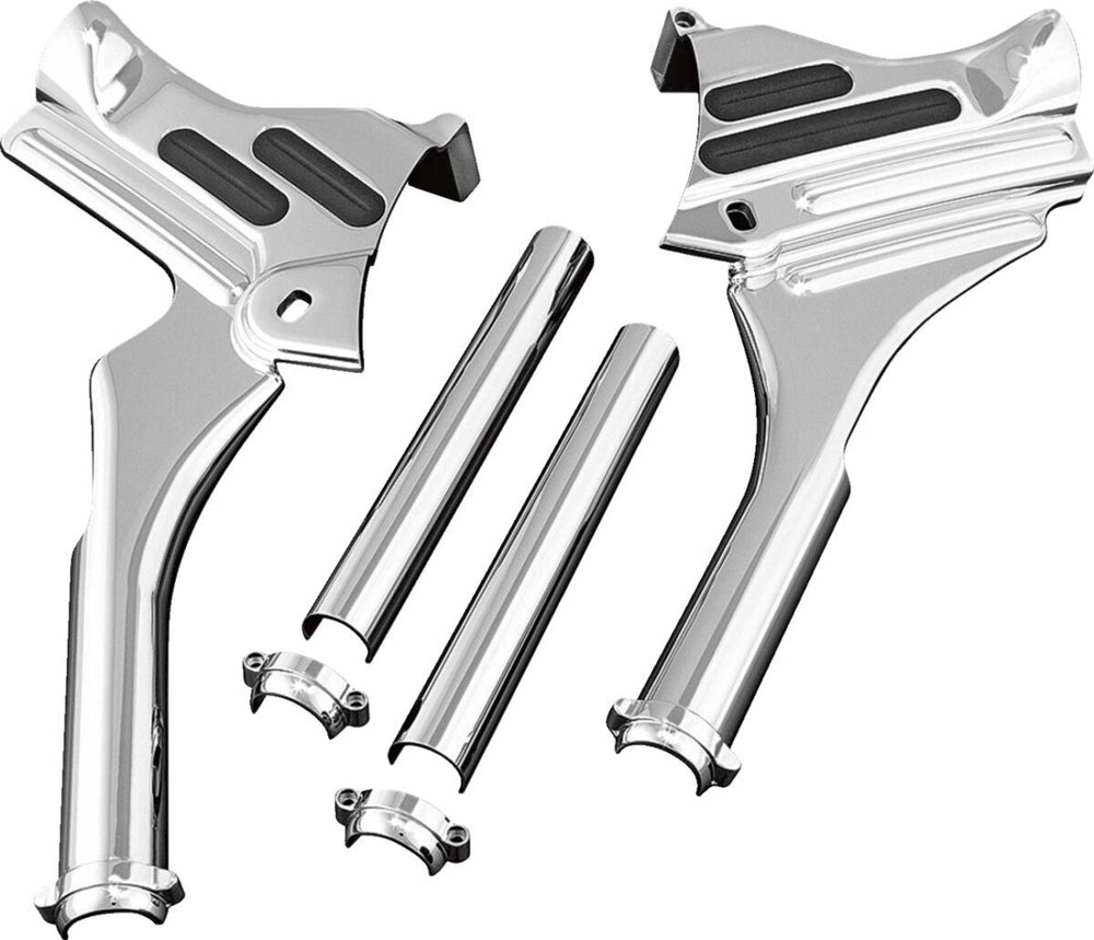 Kuryakyn Deluxe Neck Cover Kit For Harley Davidson FLHR 1340 1998 - Chrome