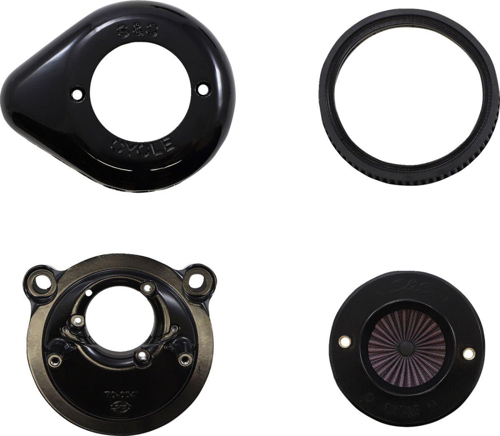 S&S Cycle Air Stinger Stealth Air Cleaner Kit For Harley Davidson XL 1200 C 2007-2020 - Black Red