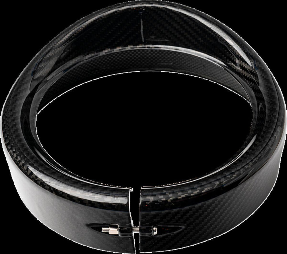 Slyfox Headlight Trim with Visor For Harley Davidson FLD 1690 2012-2013 Black/Gloss
