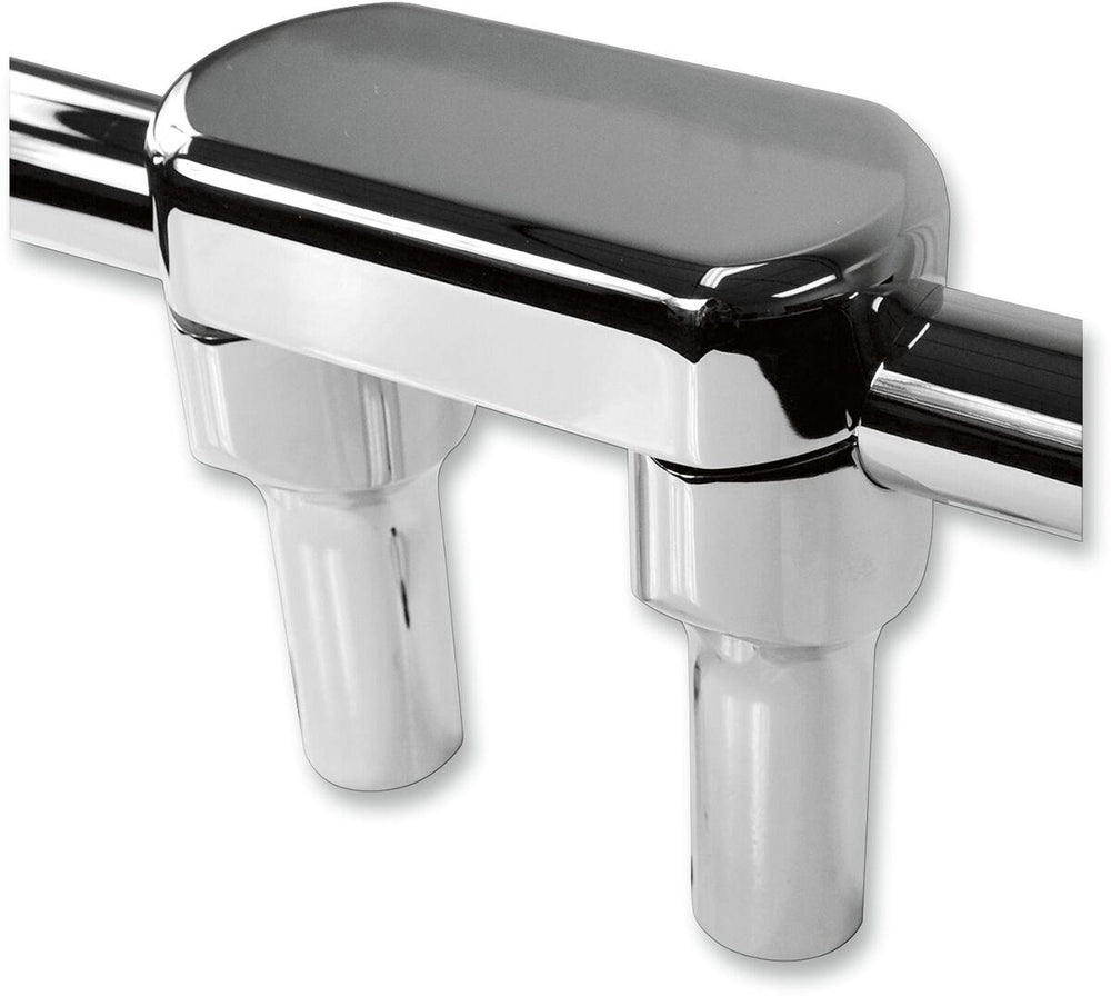 LA Choppers Solid Handlebar Riser & Top Clamp Kit For Harley Davidson FLD 1690 ABS 2015-2016 10 cm (4") - Chrome