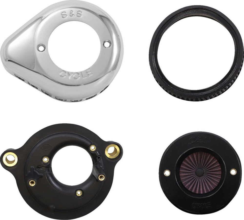S&S Cycle Air Stinger Stealth Air Cleaner Kit For Harley Davidson FLDE 1750 2018-2020 - Chrome