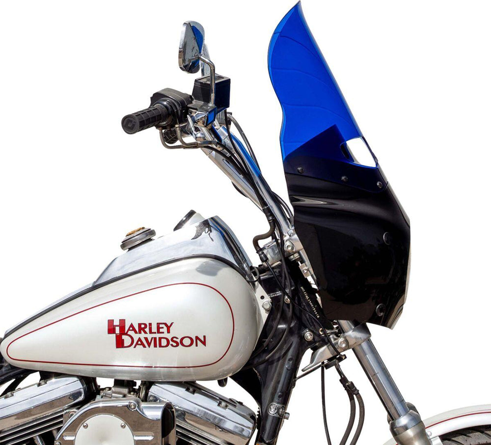 Klock Werks Kolor Flare Windshield For Road Warrior Fairing 38 cm (15") - Blue