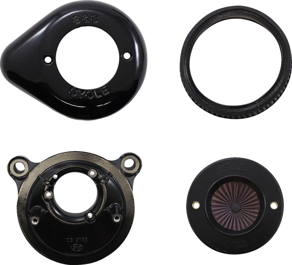 S&S Cycle Air Stinger Stealth Air Cleaner Kit For Harley Davidson FLD 1690 2012-2016 - Black