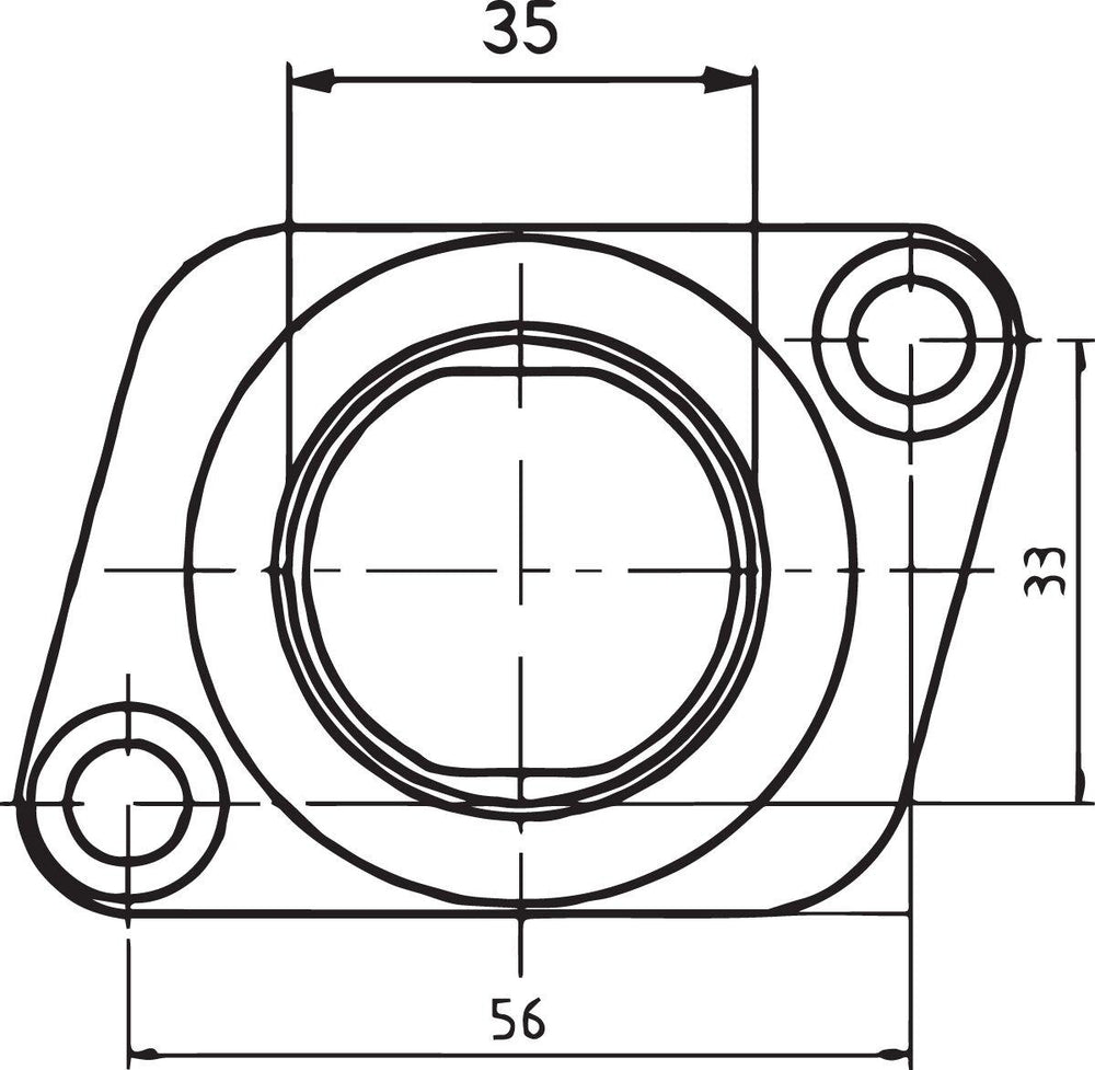 Parts Unlimited Carburettor Mounting Flange For Polaris 340 2008 - Black