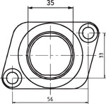 Parts Unlimited Carburettor Mounting Flange For Polaris 340 2008 - Black