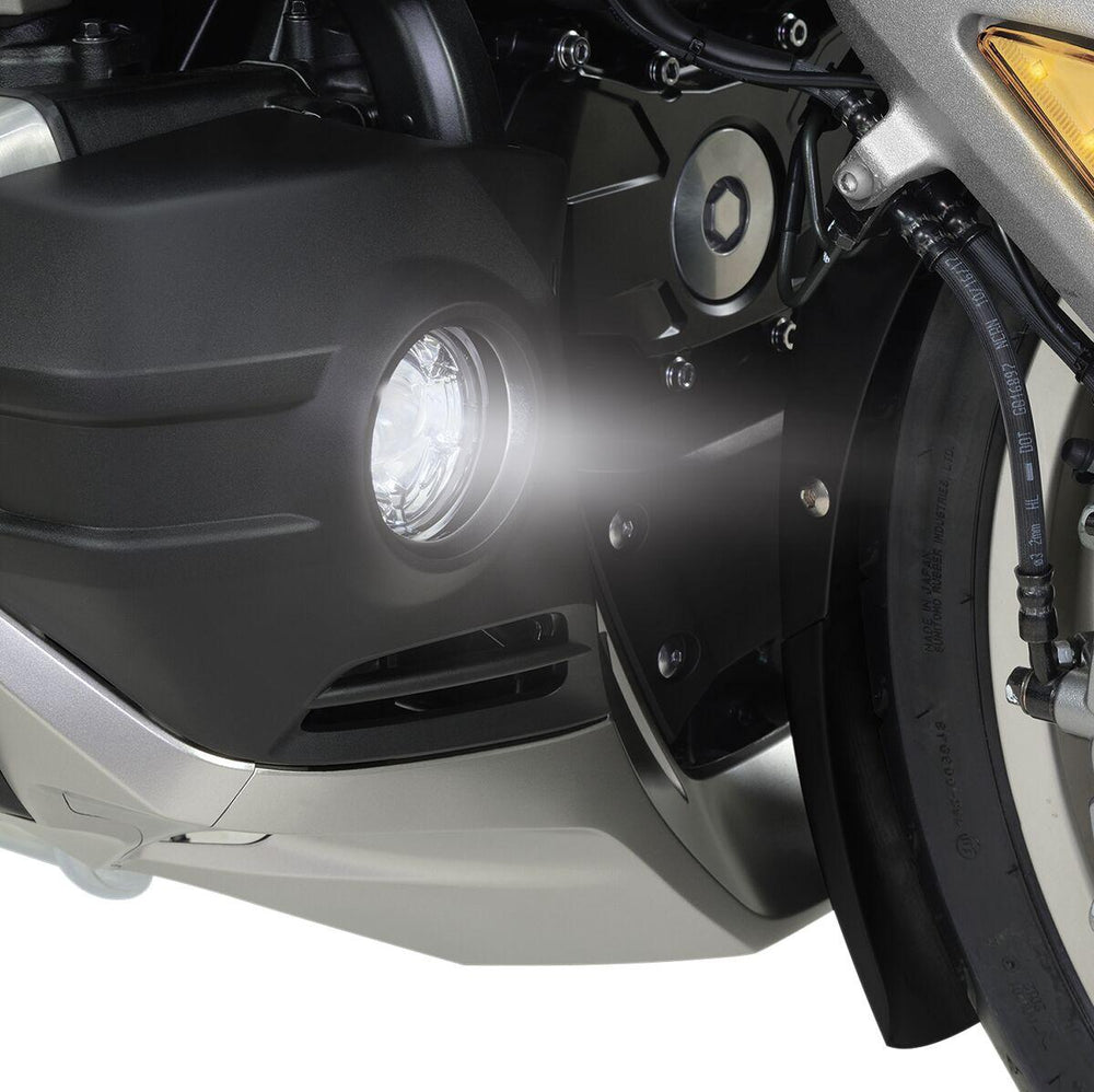 Show Chrome LED Fog Lights For Honda GL 1800 ABS 2018-2023 Front Clear