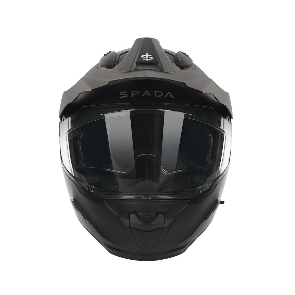 Spada Nitride Adventure Motorcycle Helmet - Matt Black