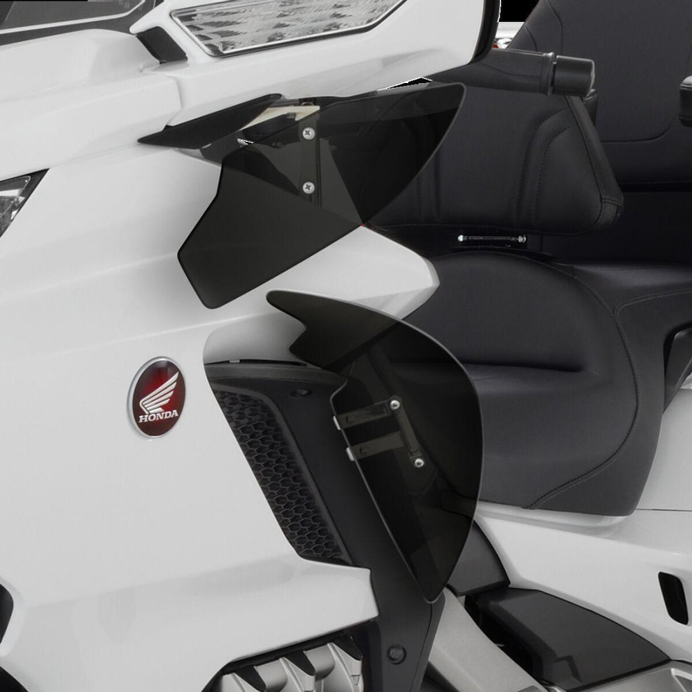 Show Chrome Aeroflo Lower Wind Deflectors For Honda GL 1800 2018-2023 - Black