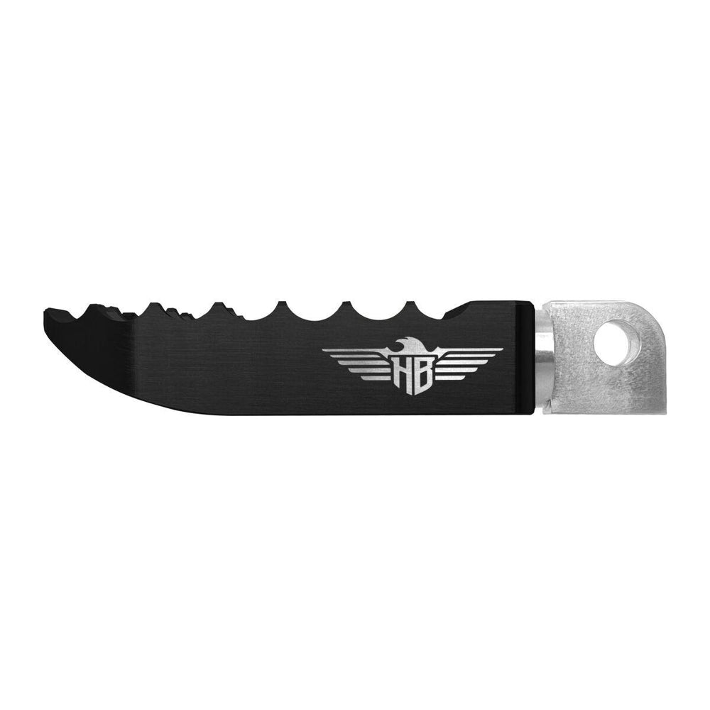Heinz Bikes Foot Pegs For Harley Davidson FLDE 1750 2018-2020 Front - Black
