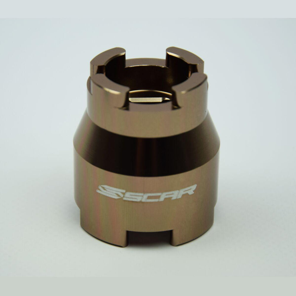 Scar Fork Cap Wrench For Gas Gas EX250 2025 - Brass