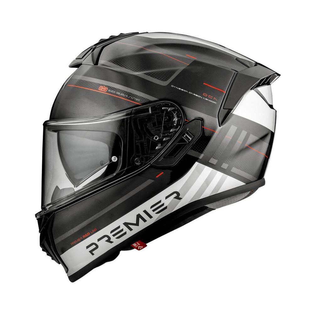 Premier Evoluzione Helmet - Black/Grey/White