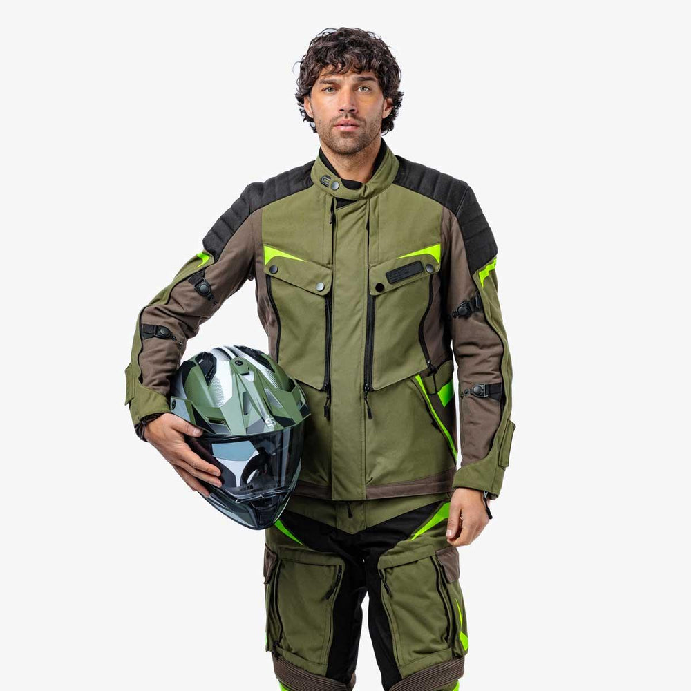 Spada Vanguard Waterproof Motorcycle Jacket - Forest Green