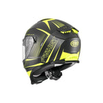 Premier Typhoon FR Helmet - Matte Black/Yellow