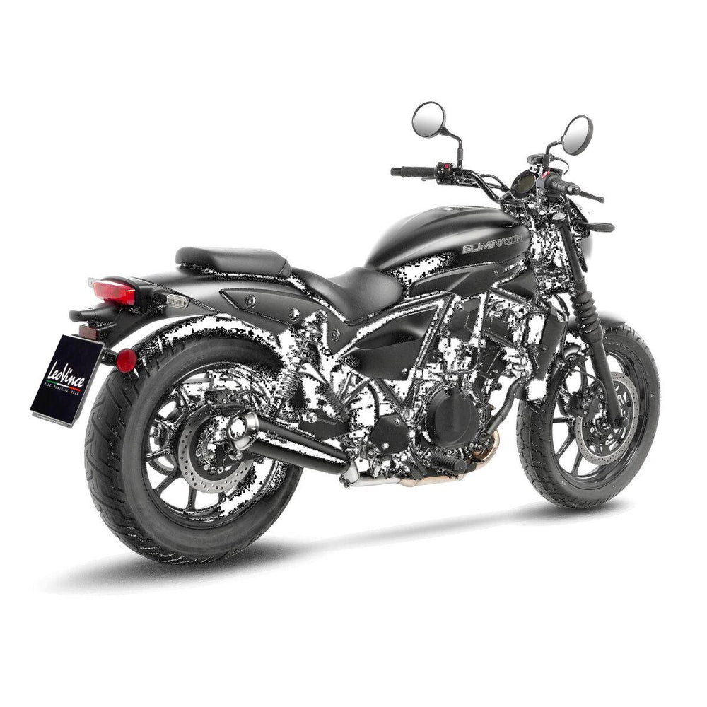 LeoVince LV Classic Racer Edition Silencer For Kawasaki Eliminator 500 2024 - Black