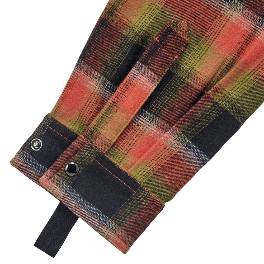 Biltwell Mens Adult Hi Test Flannel Shirt - Black/Rust