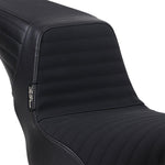 LE Pera Kick Flip Biker Gel Seat For Harley Davidson FLSB 1750 ABS 2018-2024 Pleated w/Gripp Tape - Black