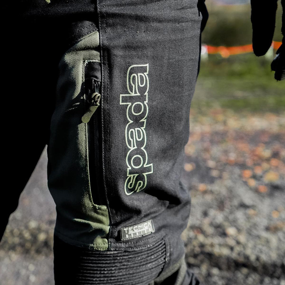 Spada Ascent V3 CE WP Trousers Black Green Short Leg
