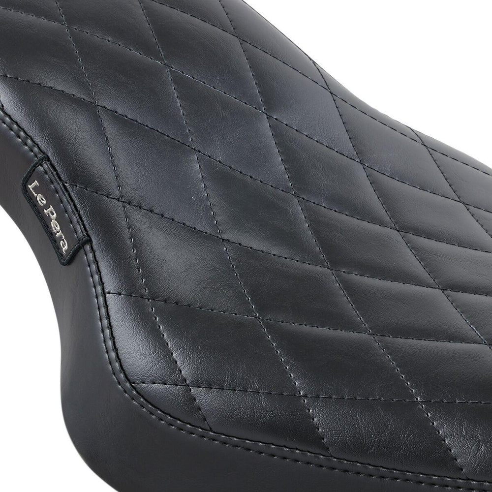 LE Pera Cobra Full-Length Seat For Harley Davidson XL1200C 2004-2020 Diamond - Black
