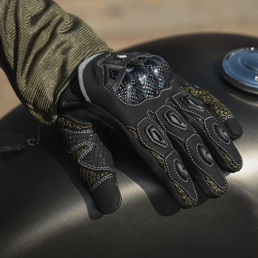 Spada MX-Air Rev 2 Motorcycle Gloves - Olive Green