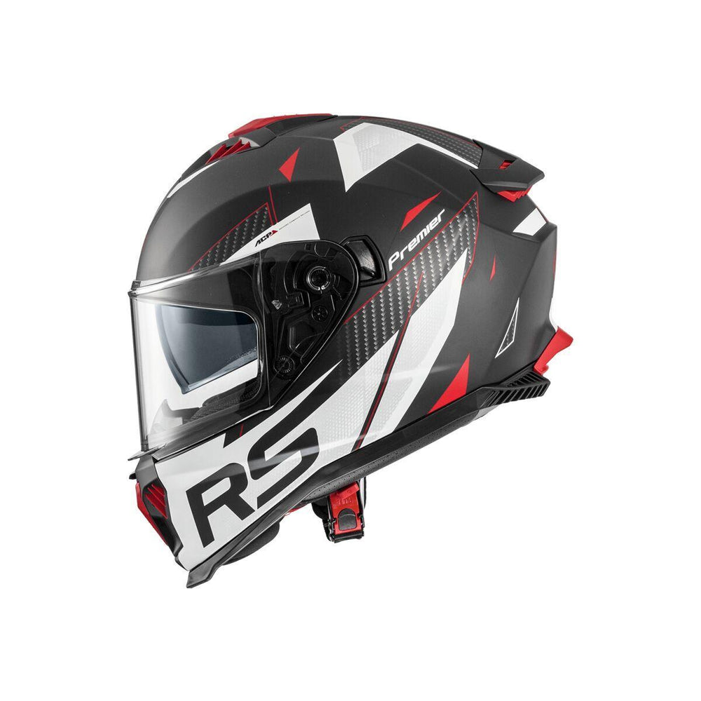 Premier Typhoon Helmet - Grey/Red/White