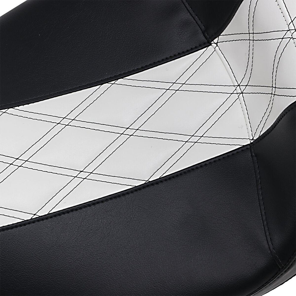 LE Pera Outcast Daddy Long Legs Seat For Harley Davidson FLH 1868 ABS 2021 Double Diamond - Black/White