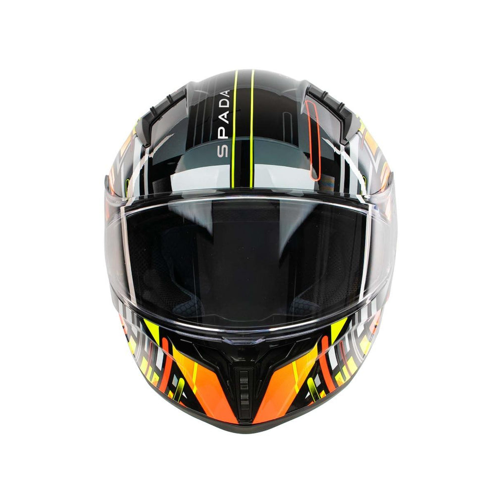 Spada Raiden 3 Cyclone Full Face Motorcycle Helmet - Yellow