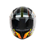 Spada Raiden 3 Cyclone Full Face Motorcycle Helmet - Yellow