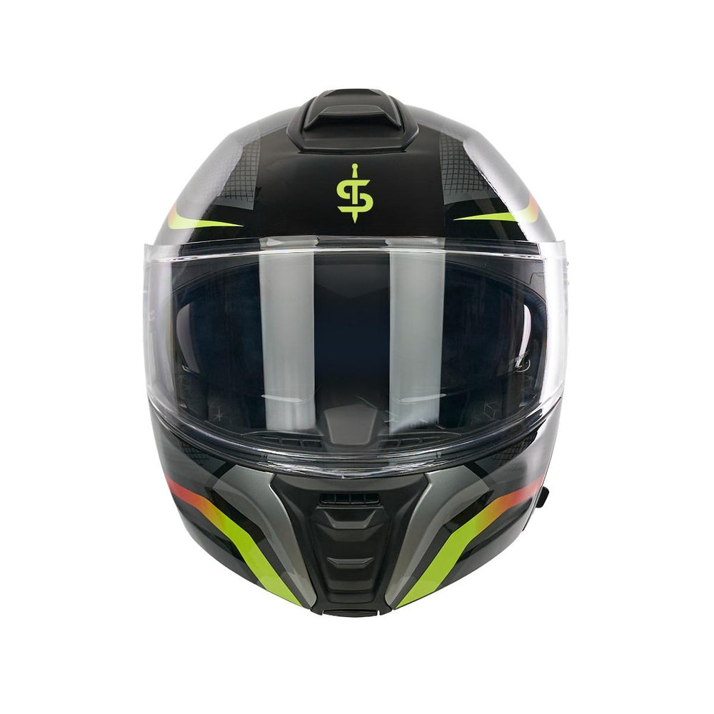 Spada Sirius Flip Front Motorcycle Helmet - Flow Orange