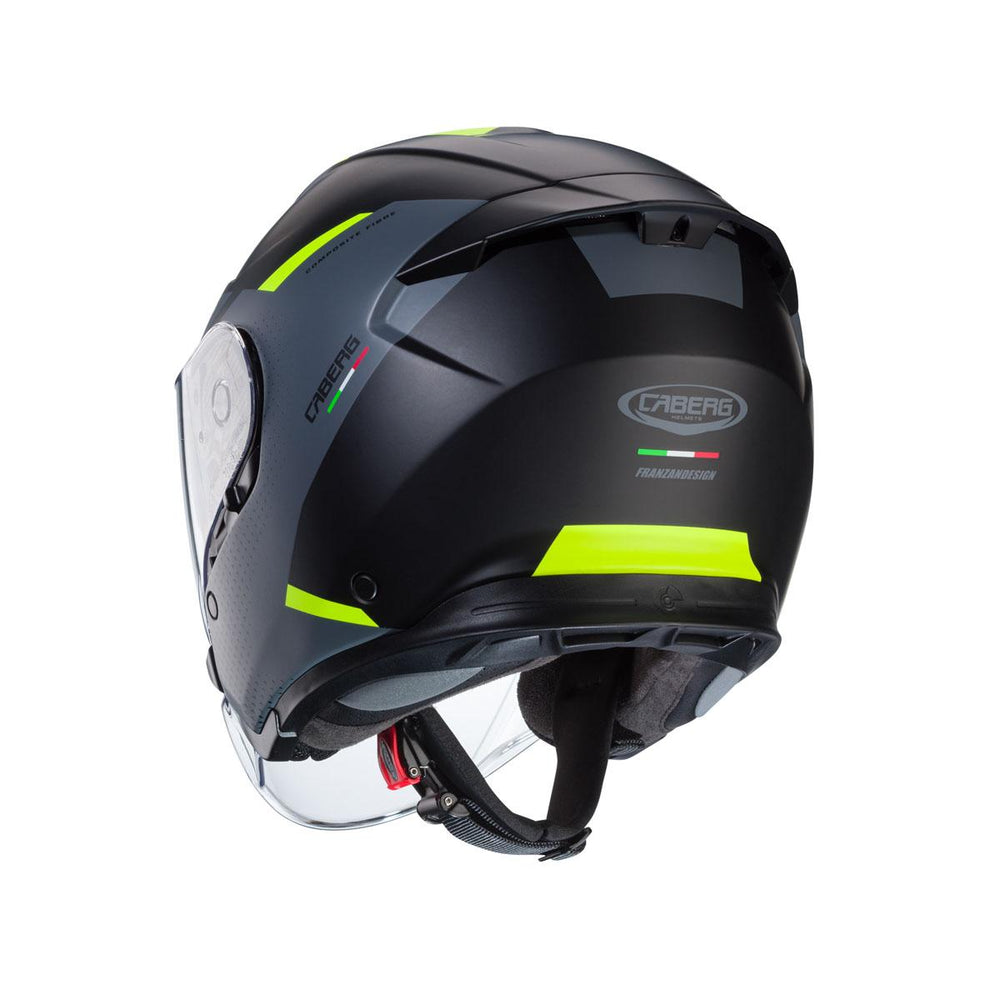 Caberg Flyon 2 Boss Matt Black Grey Yellow Flou Helmet