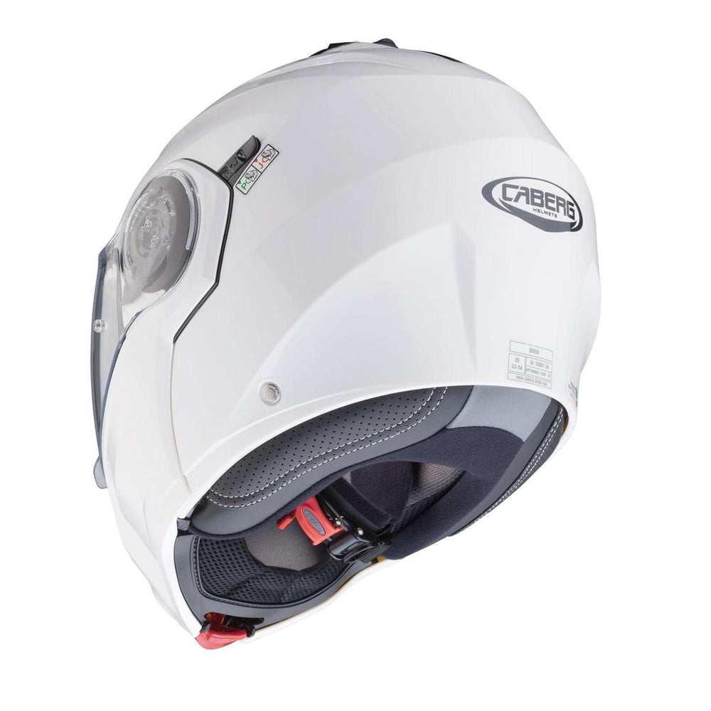 Caberg Droid Metal White Flip Up Helmet