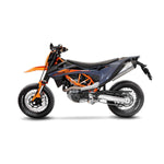 LeoVince LV One Evo Stainless Steel Silencer For KTM Enduro 690 R ABS 2021-2024 Left