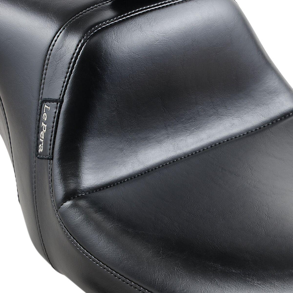 LE Pera Daytona 2 Up Seat With Backrest Pad For Harley Davidson FLHR 1584 2008-2011 Smooth - Black