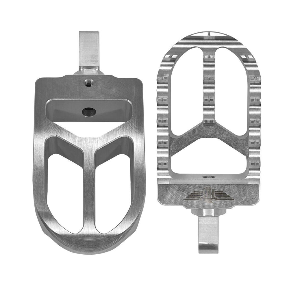 Heinz Bikes Foot Pegs For Harley Davidson FLD 1690 2012-2013 Front or Rear - Silver