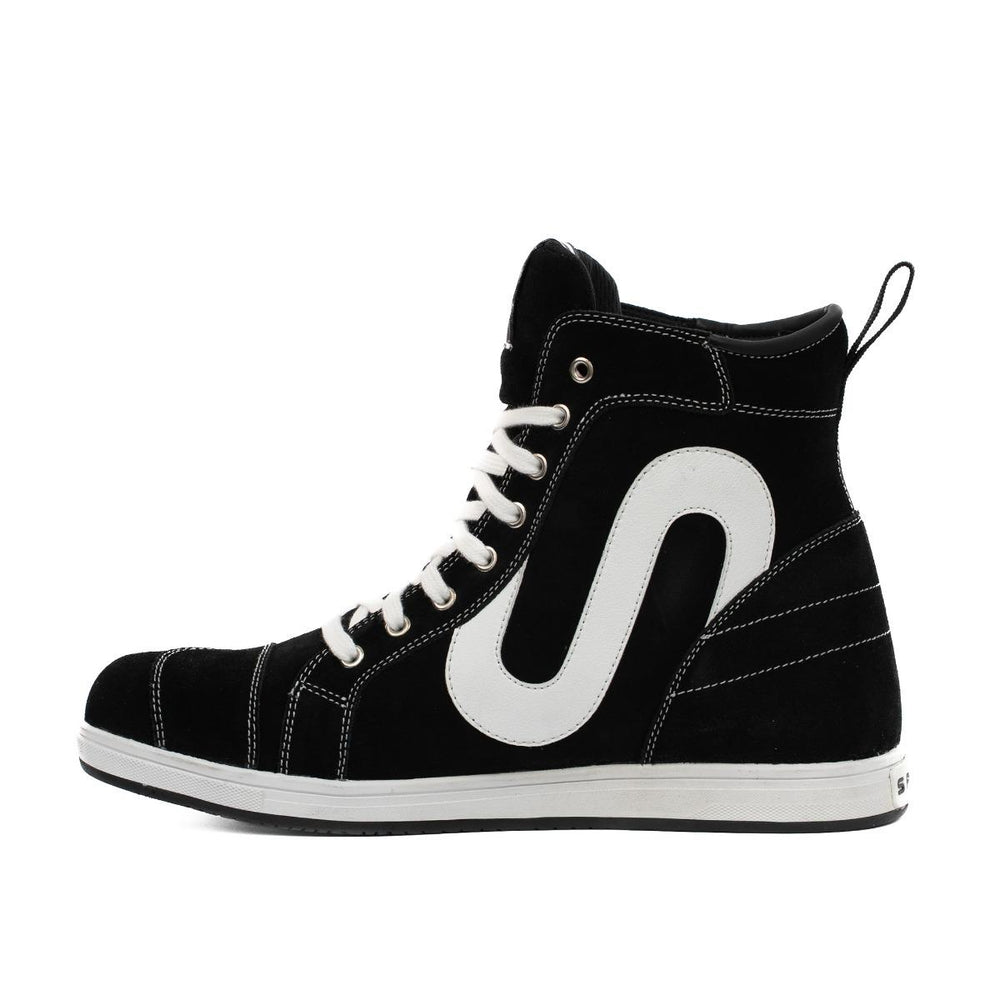 Spada Strider S Waterproof Trainer Style Motorcycle Boots - Black/White