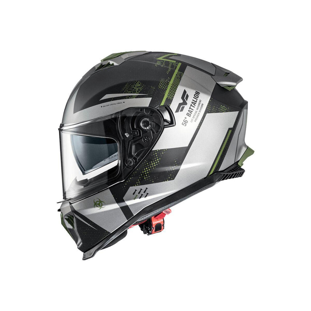 Premier Typhoon BA Helmet - Black/Dark Green/Grey