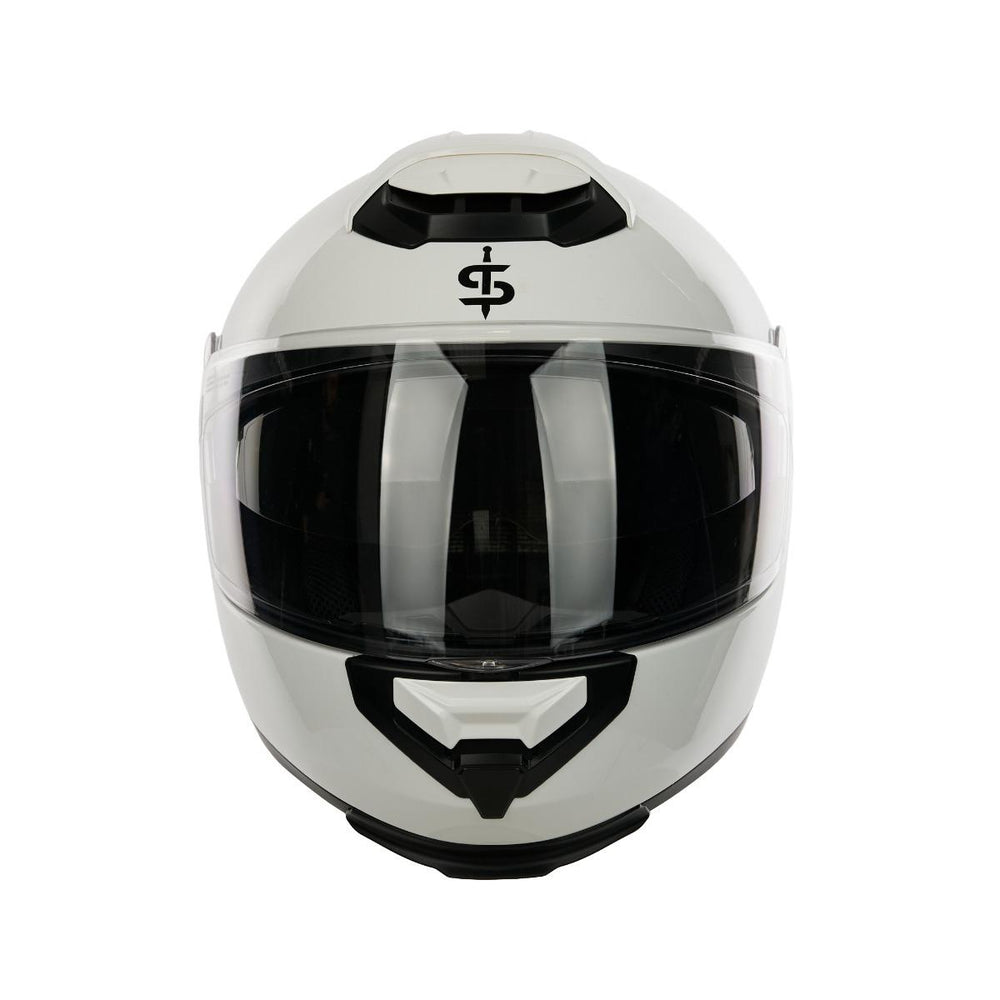 Spada Bastion Flip Front Motorcycle Helmet - White
