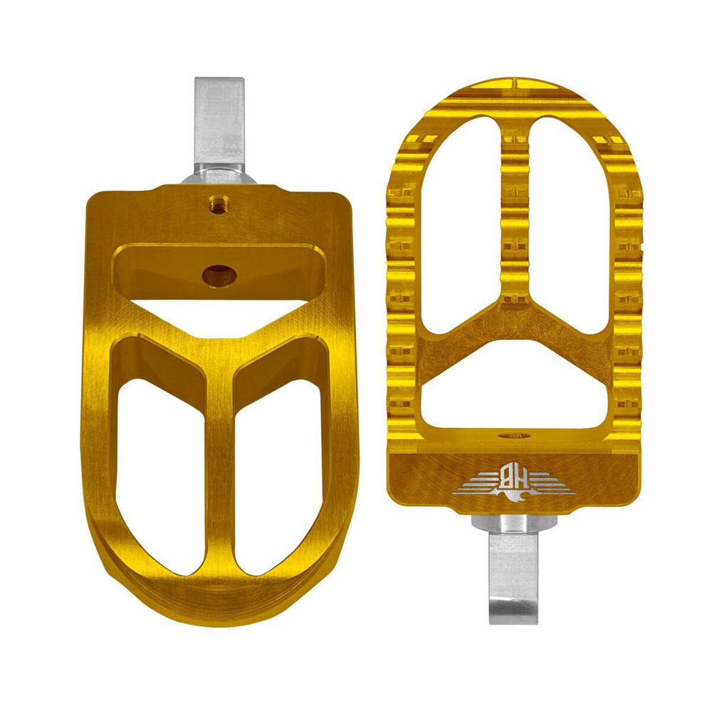 Heinz Bikes Foot Pegs For Harley Davidson FLDE 1750 2018-2020 Rear - Gold