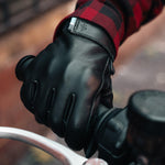 Spada Clutch Leather Motorcycle Gloves - Black