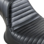 LE Pera Daytona Sport Seat For Harley Davidson FXLR 1340 1987-1994 Pleated - Black