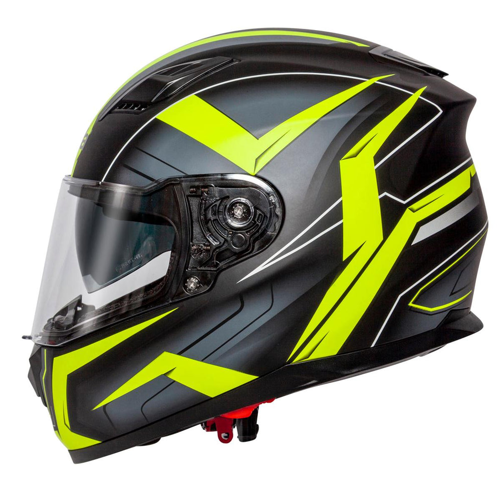 Spada SP17 Ruler Matt Black Yellow Helmet
