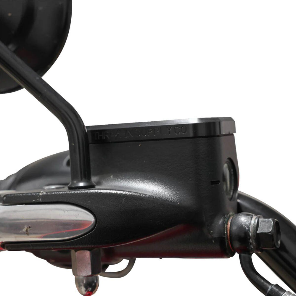 Thrashin Supply Co Brake Master Cylinder Cover For Harley Davidson FLDE 1750 2018-2020 - Black